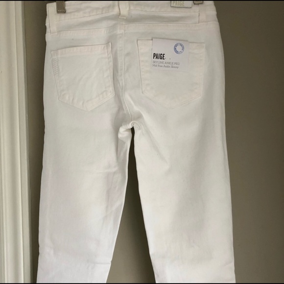 PAIGE Skyline ankle skinny jeans - white - Picture 10 of 11